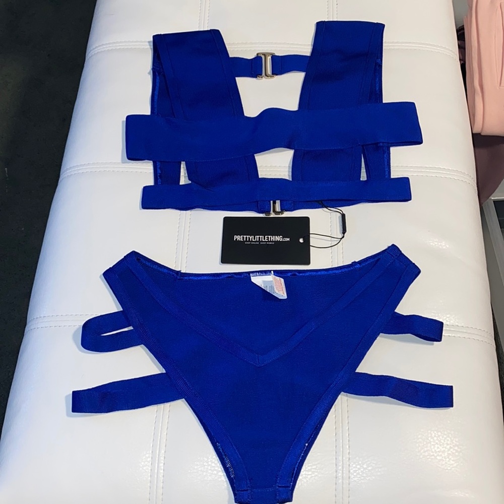 PrettyLittleThing Blue Bikini - Size 10
